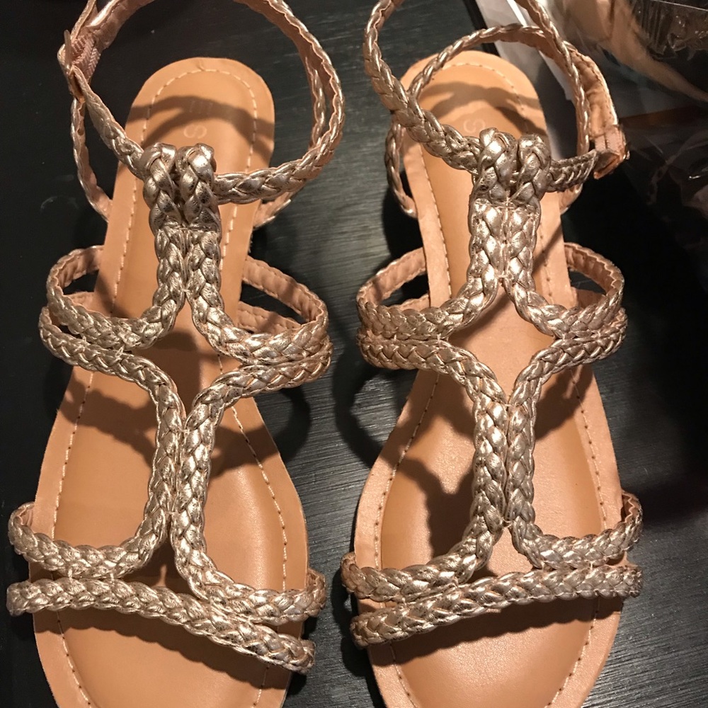 Gold sandals